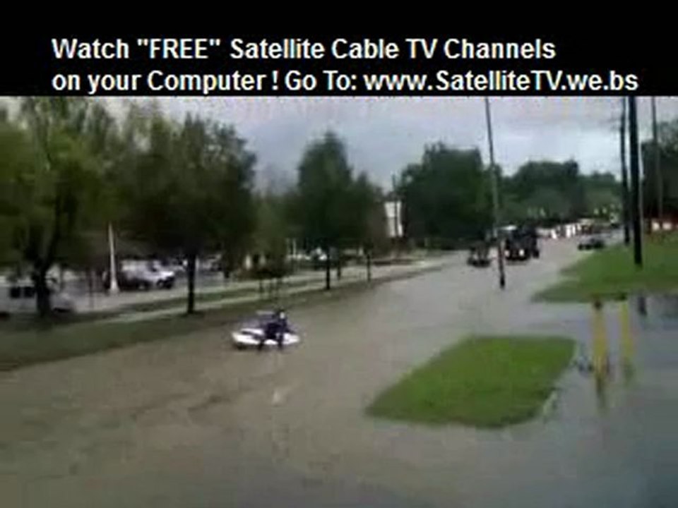 Man tubing down Rt 29, In Fairfax VA