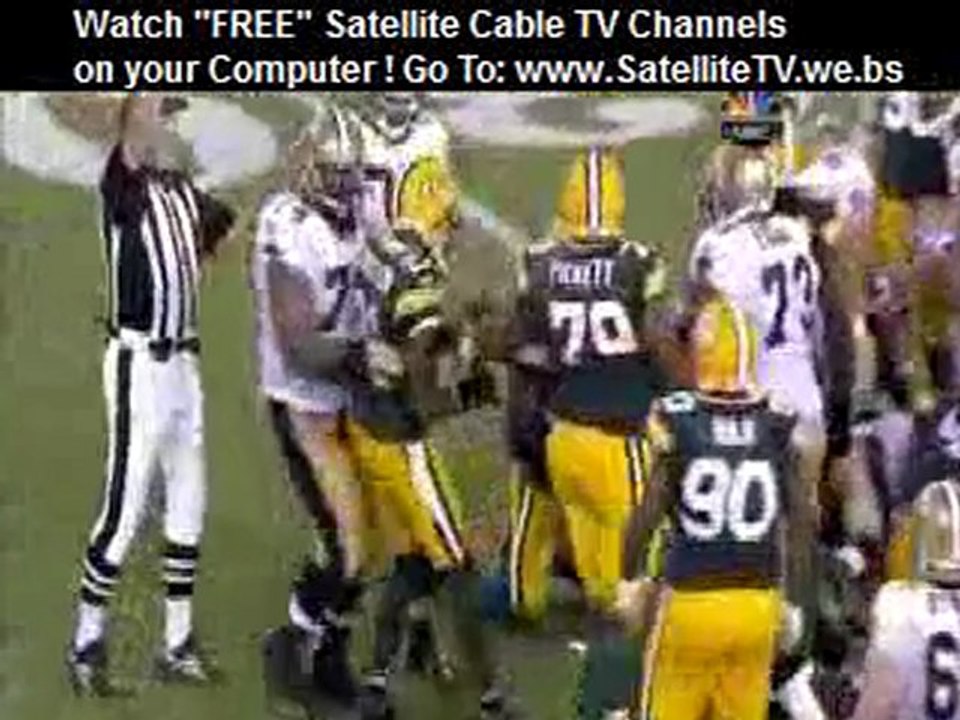 Charles Woodson punches a Saints player [HD live+replays]