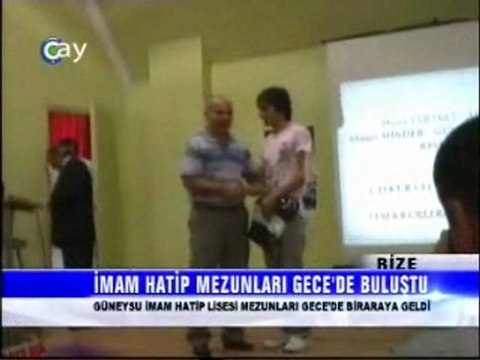 GÜNEYSU İHL MEZUNLAR 4. BULUŞMASI ÇAY TV ANA HABERDE