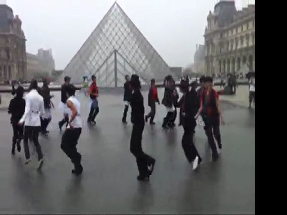 Flashmob Mylène Farmer Sans Contrefaçon au Louvre