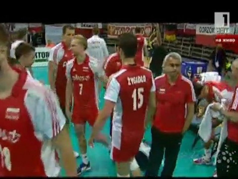 Men's European Volleyball Championship: 	Poland 1-3 Bulgaria