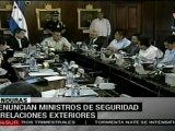 Crisis en el gobierno hondureño, renuncian ministros