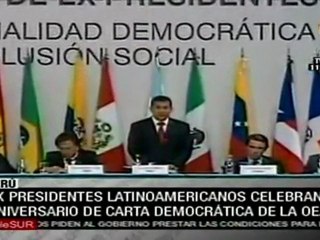 Se requiere nueva carta democrática de OEA: Humala