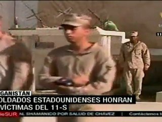 Soldados de EE.UU. en Afganistán conmemoran 11-S