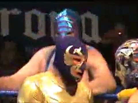 Mil Mascaras, Dos Caras & Sicodelico VS Los Villanos pt2.