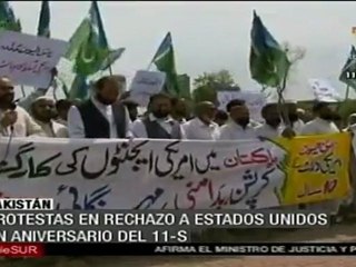 En aniversario del 11-S, pakistaníes repudian a EE.UU.