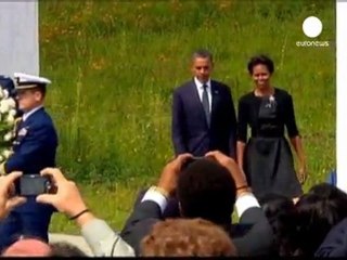 Barack Obama se recueille sur les lieux des attentats du...