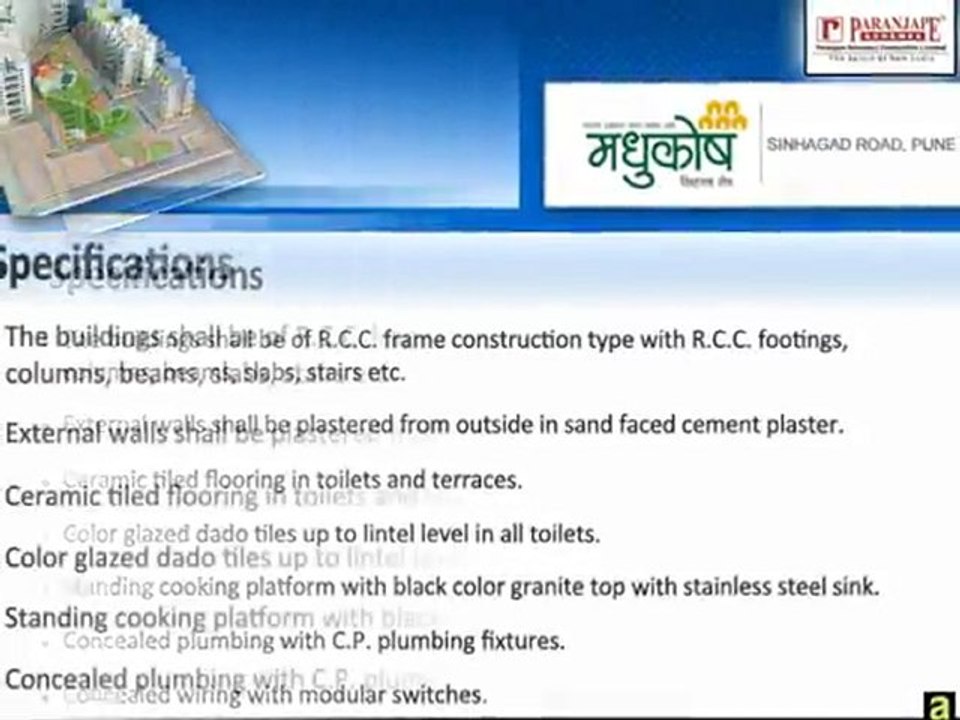 Flats Baner - Madhukosh 2 BHK & 3 BHK Luxury Apartments - by Paranjape  Schemes, Pune.