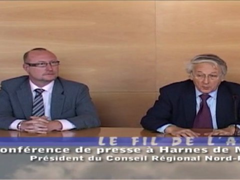 Fil de l'Actu - Daniel Percheron en visite à Harnes - conférence de presse