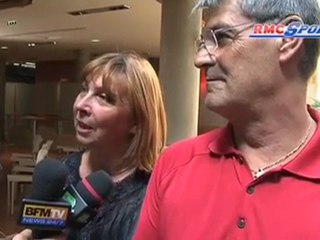 La finale du 200m vécue avec les parents et l'entraîneur de Christophe Lemaitre