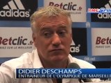 Christophe Galtier et Didier Deschamps réagissent après le match nul entre Marseille et Saint-Etienne