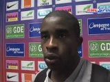 Rio Mavuba réagit après la victoire de Lille contre Caen
