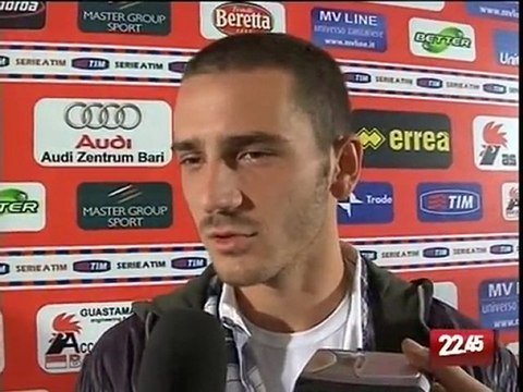 TG 22.10.09 Calcio Bari, su Bonucci gli occhi delle big