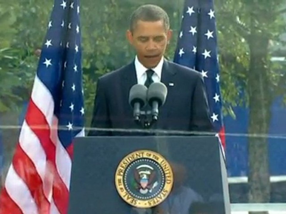 Obama delivers blessing at Ground Zero