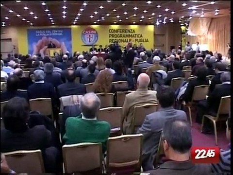 TG 13.11.09 Udc, Casini cerca un alleato per le regionali in Puglia