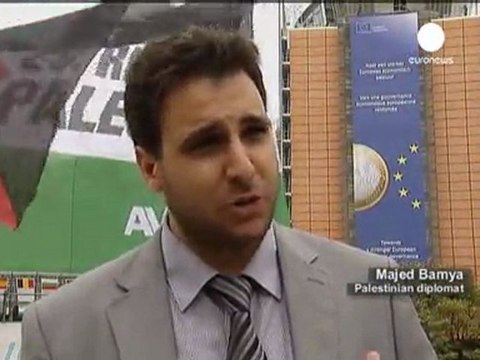 Activistas piden a la UE el reconocimiento de Palestina