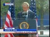 Expresidente Bush participa en la conmemoración del décimo aniversario 9/11