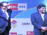 Johnny Lever & dharamendra handing Over The Awards At Dadasaheb Phalke Award 2011