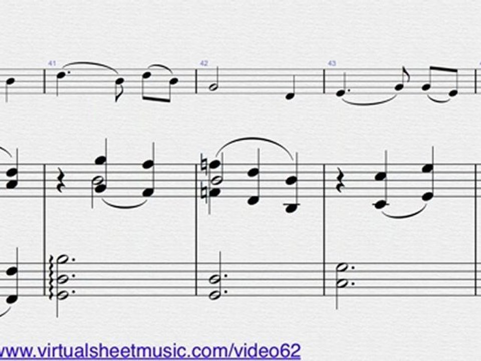 Amazing Grace sheet music - Video Score