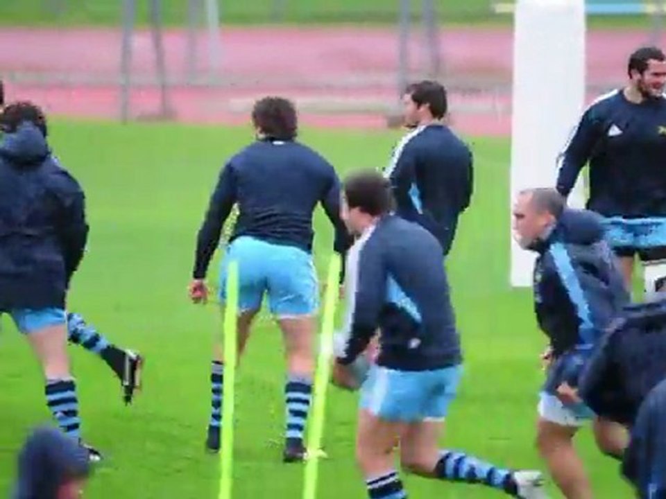 Argentina rugby team train at World Cup