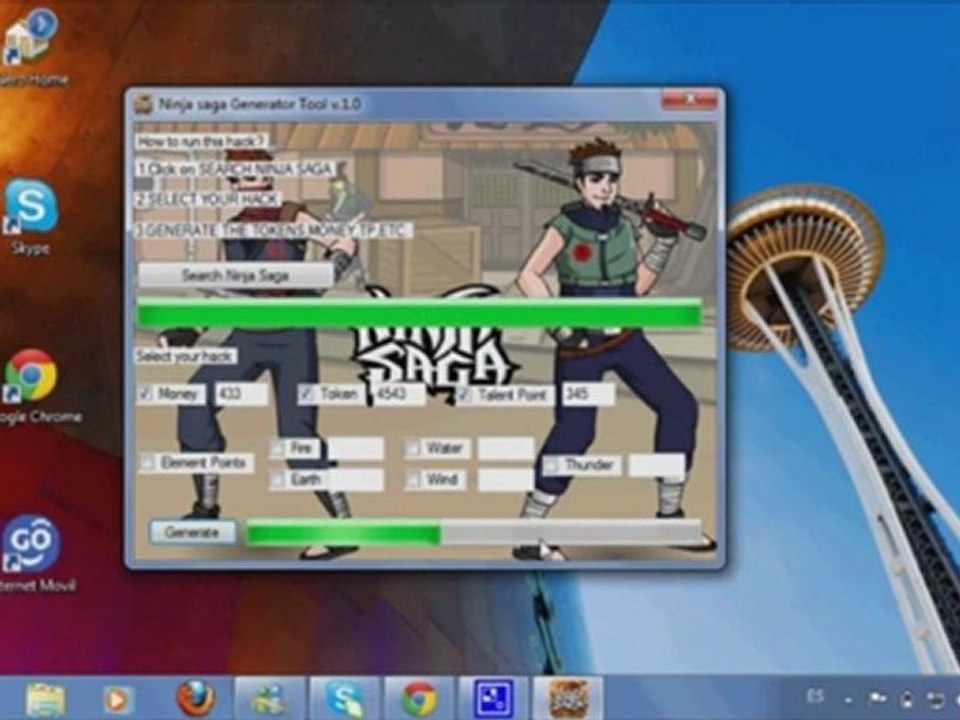 Ninja Saga Cheat/Hack 2011