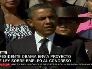 Obama envía plan de empleo al Congreso de EE.UU.