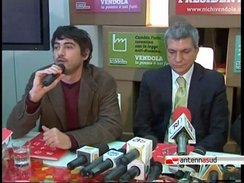 TG 05.02.10 Regionali, Vendola lancia la sua campagna elettorale