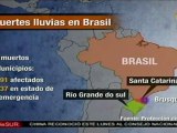 Emergencia por lluvias en Brasil, al menos tres muertos