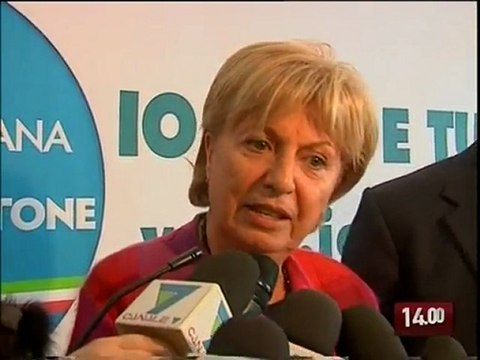 TG 16.02.10 La Poli Bortone: Fitto e Vendola colpevoli sui Fas