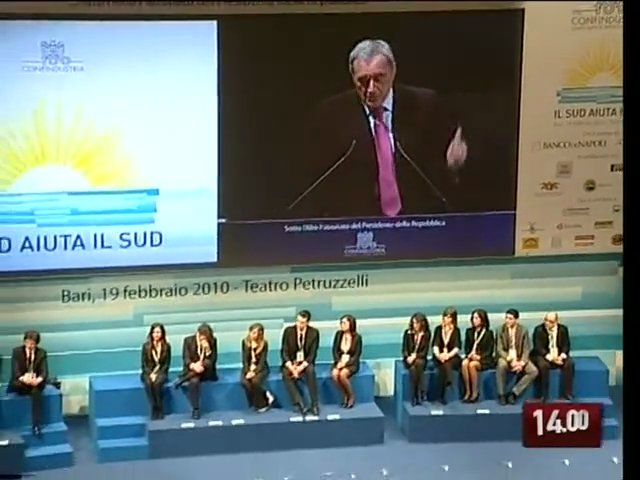 Video TG 20.02.10 Da Bari il monito di Confindustria