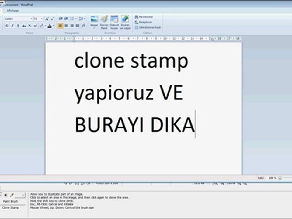 Sanalika resim kopyalama ve montaj..