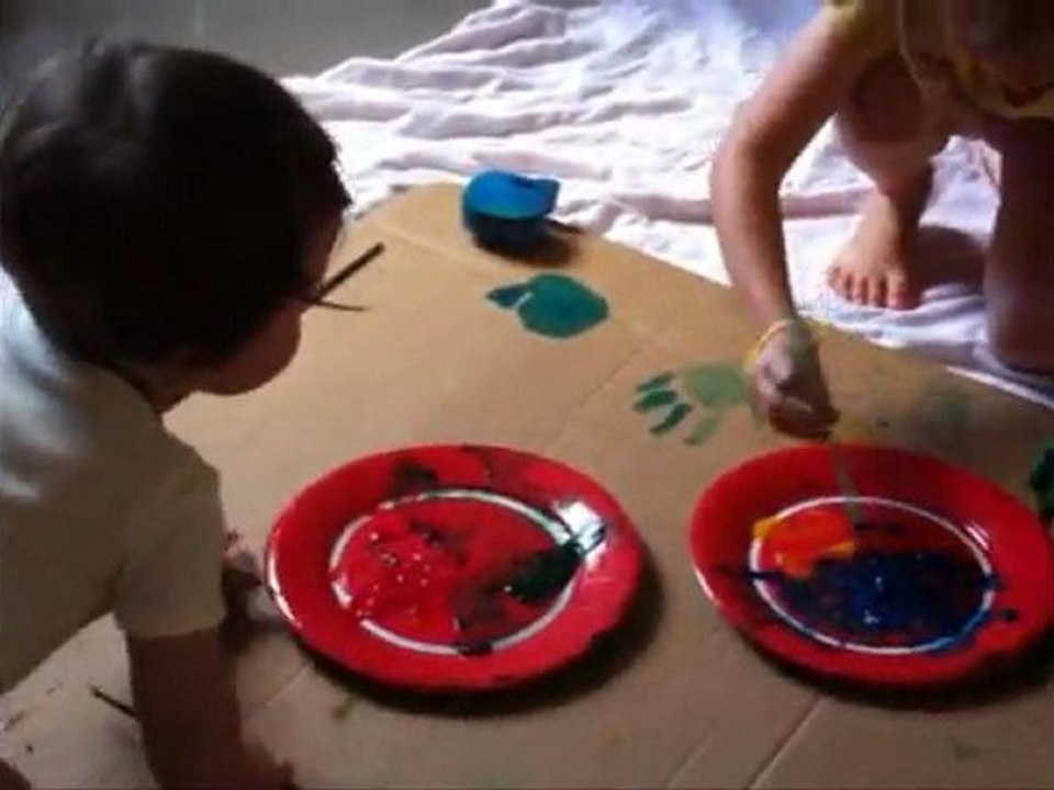 Séance peinture