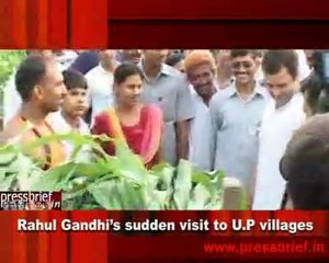 Rahul Gandhi’s sudden visit to U.P villages