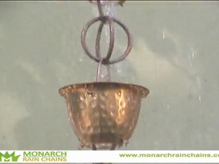 Monarch Hammer Cup Copper Rain Chain in action!