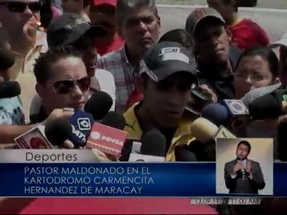 Pastor Maldonado en Maracay