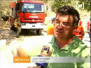 Controlat l'incendi a la zona de s'Estret, a Alaró