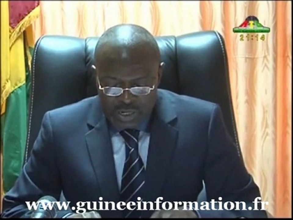 Mohamed Saïd Fofana fait une déclaration sur le code minier