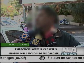 12 cadáveres en la Morgue de Bello Monte
