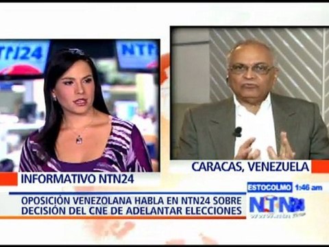 Oposición en Venezuela se ajusta al cambio de fecha de elecciones presidenciales para octubre de 2012 - NTN24.com