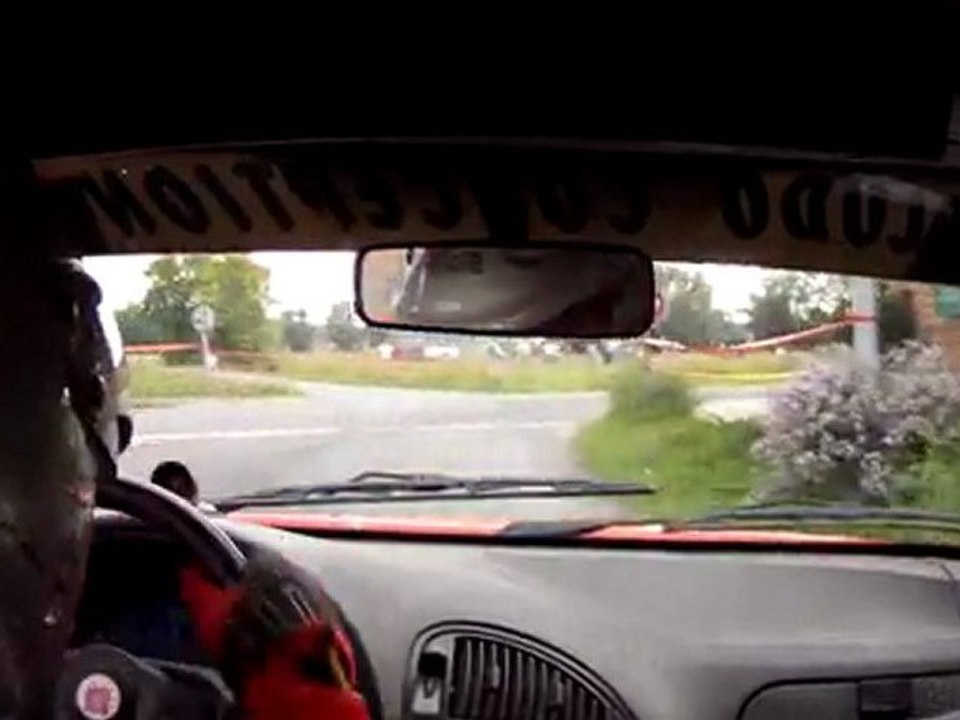 CAMERA EMBARQUEEE ES5 RALLYE DU BETHUNOIS SUR SAXO A6 LECLERCQ DENIS