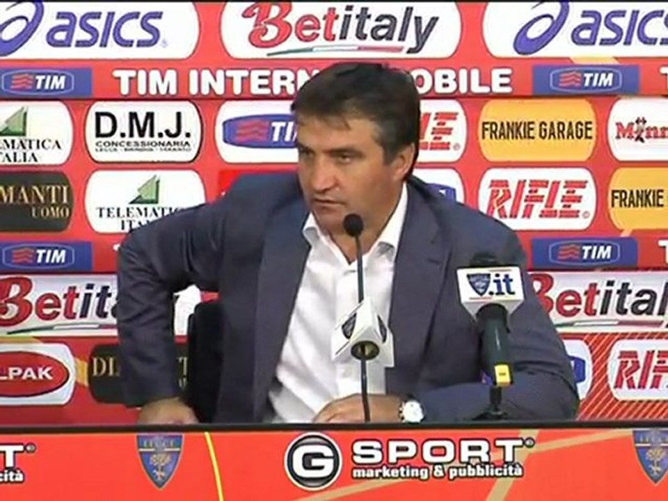 TG 04.10.10 De Canio: "Contro il Catania, il Lecce ha saputo soffrire"