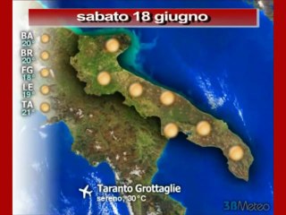 Previsioni del tempo, sabato 18 giugno