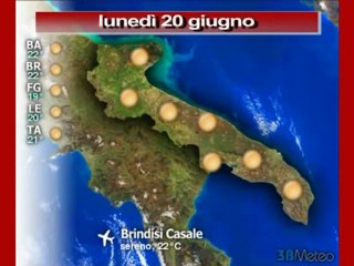 Previsioni del tempo, lunedì 20 giugno