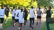 Mo Farah goes for a run in the park