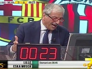 Incroyable célébration de but d'un journaliste italien