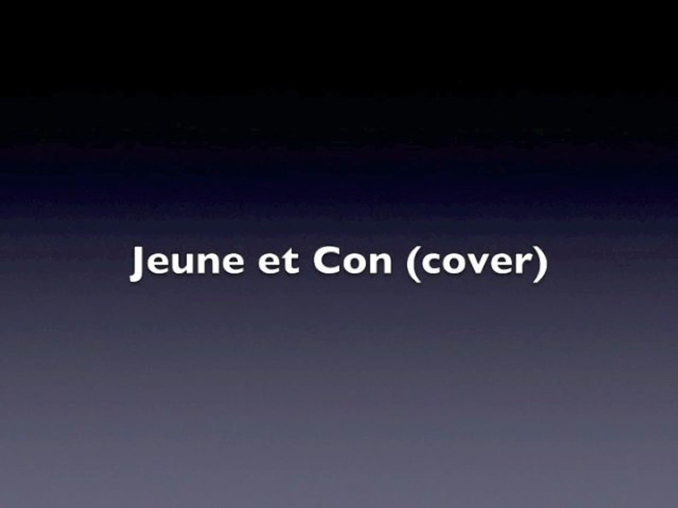 Jeune et con cover, Saez