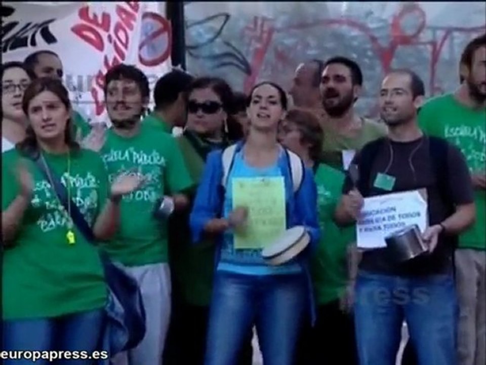 Profesores contra 'recortes' de la Consejería