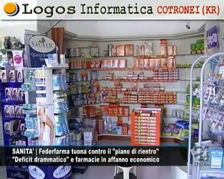 Cn24 | SANITA' | Federfarma tuona contro il "piano di rientro"