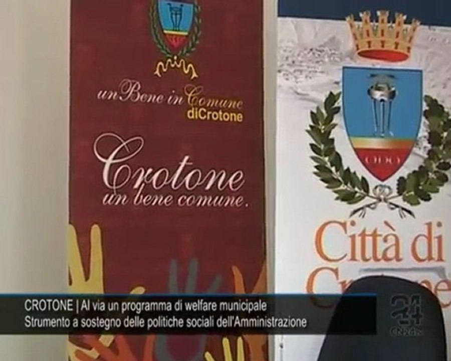 CN24 | CROTONE | Al via un programma di welfare municipale