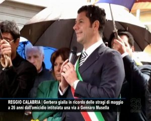 CN24 | REGGIO CALABRIA | Gerbera gialla in ricordo delle stragi di maggio